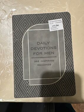 Barbour Gray and Brown Men's Devotional Book